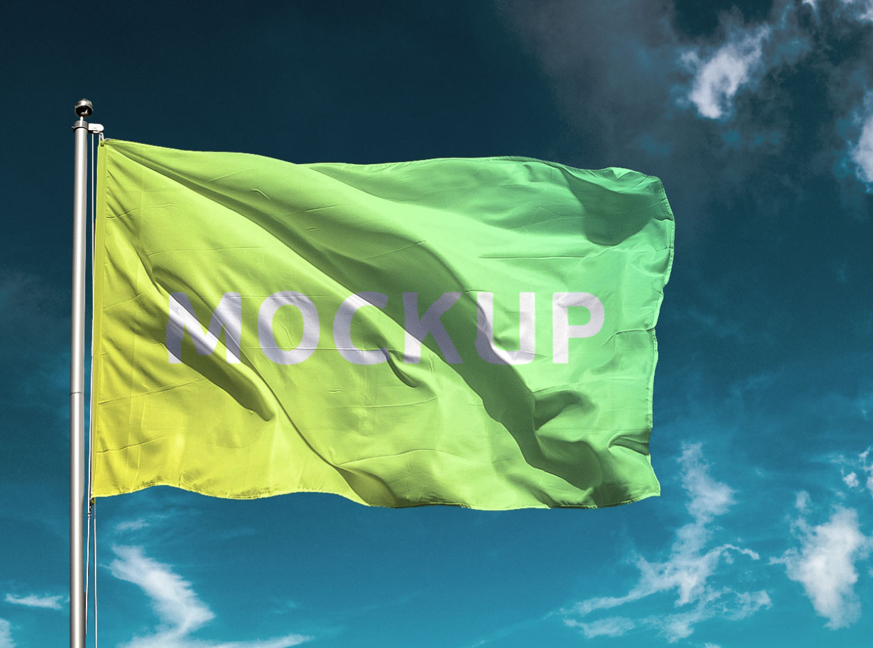 PSD Flag Mockup