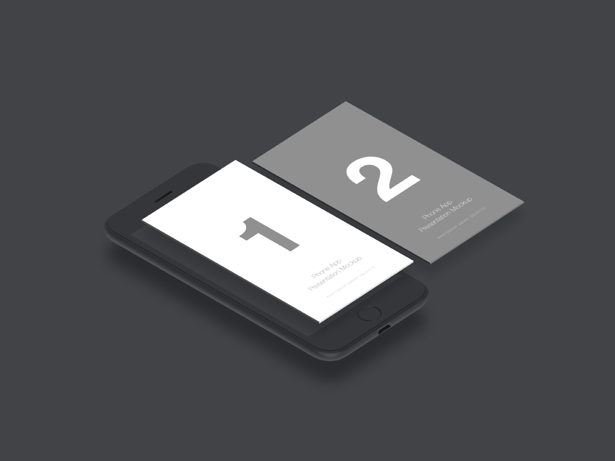 Photoshop Mobile App Mockup