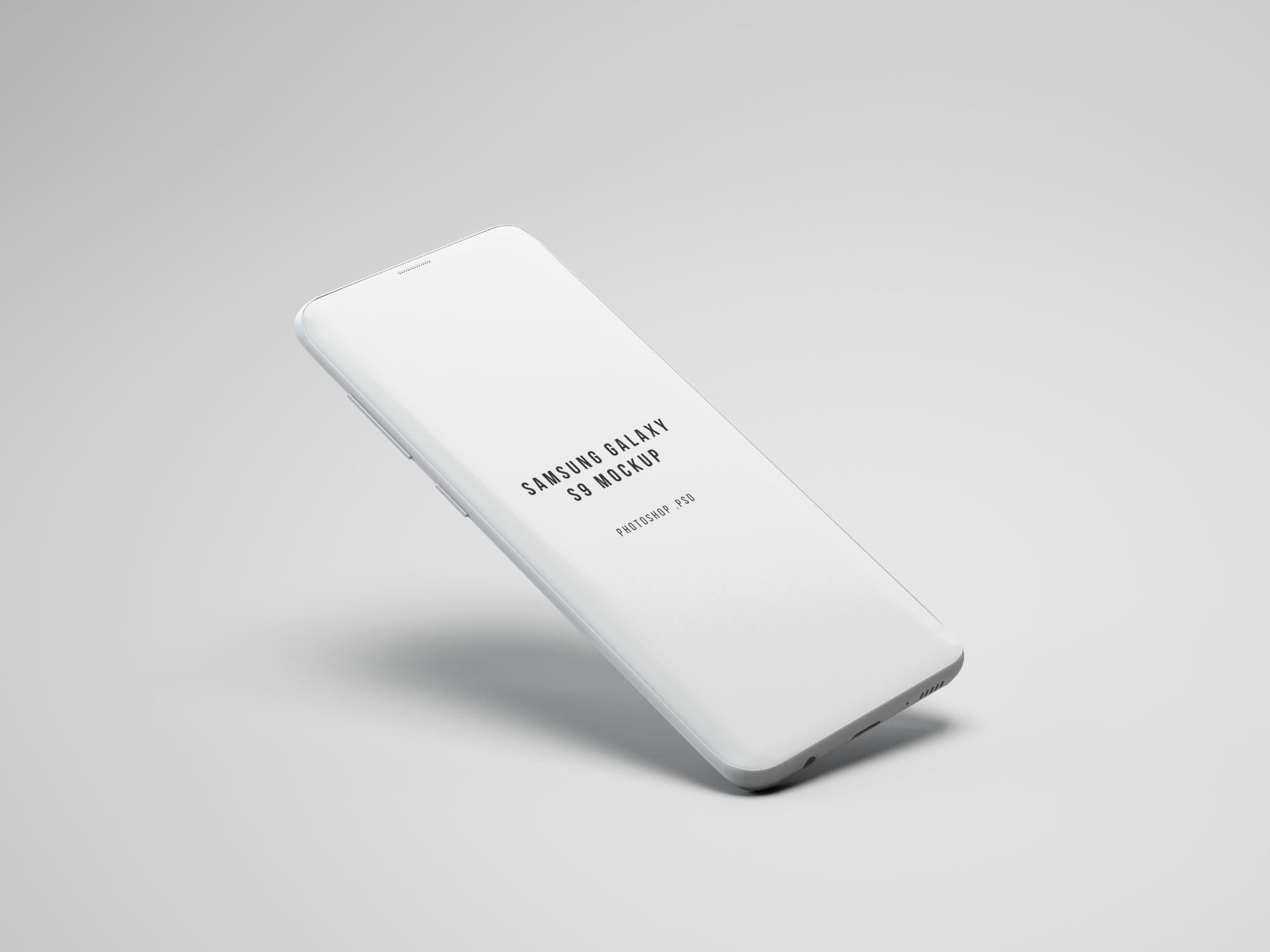 ng Galaxy S9 Mockup - White