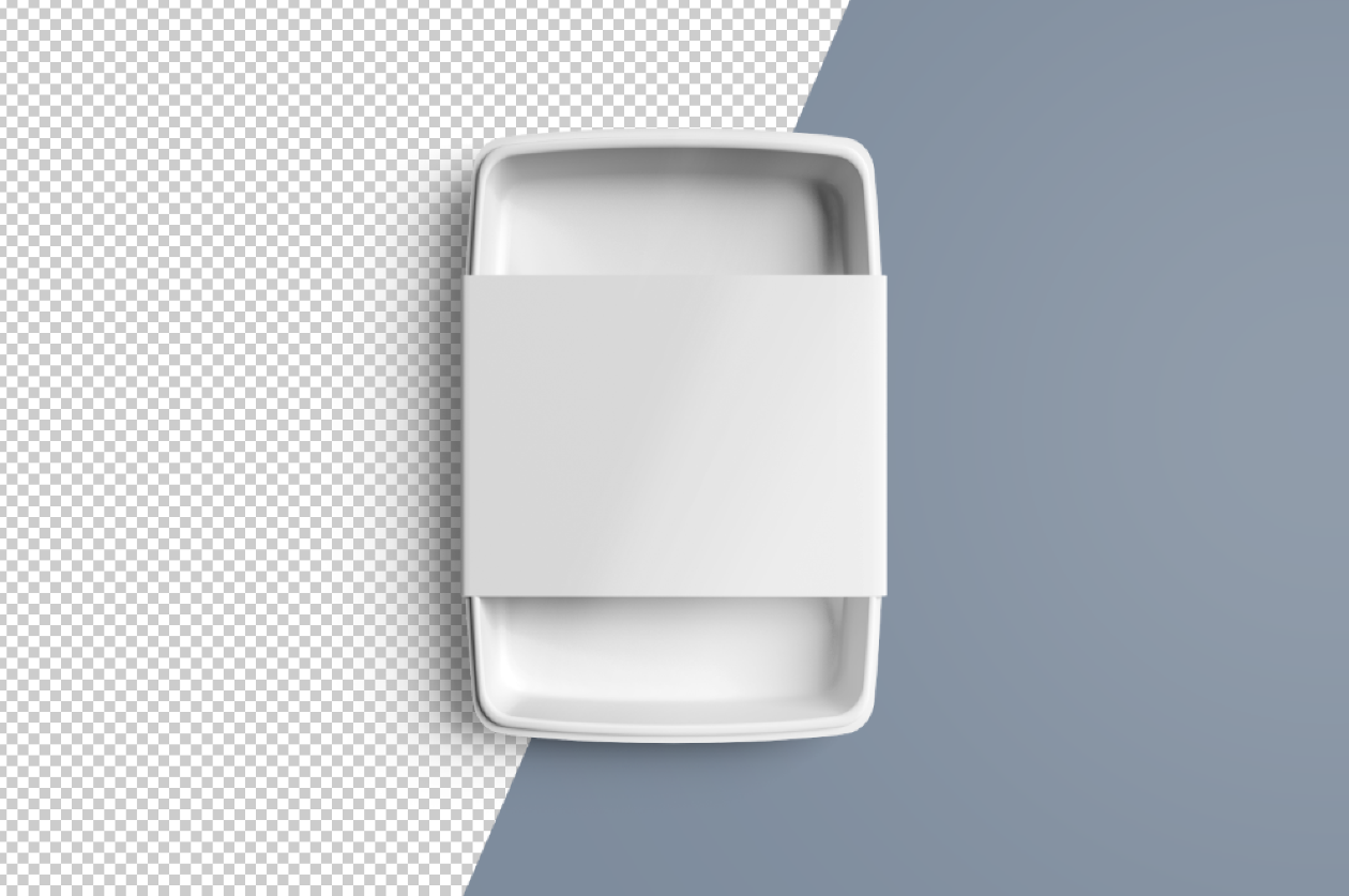 Blank Disposable Food Container Mockup