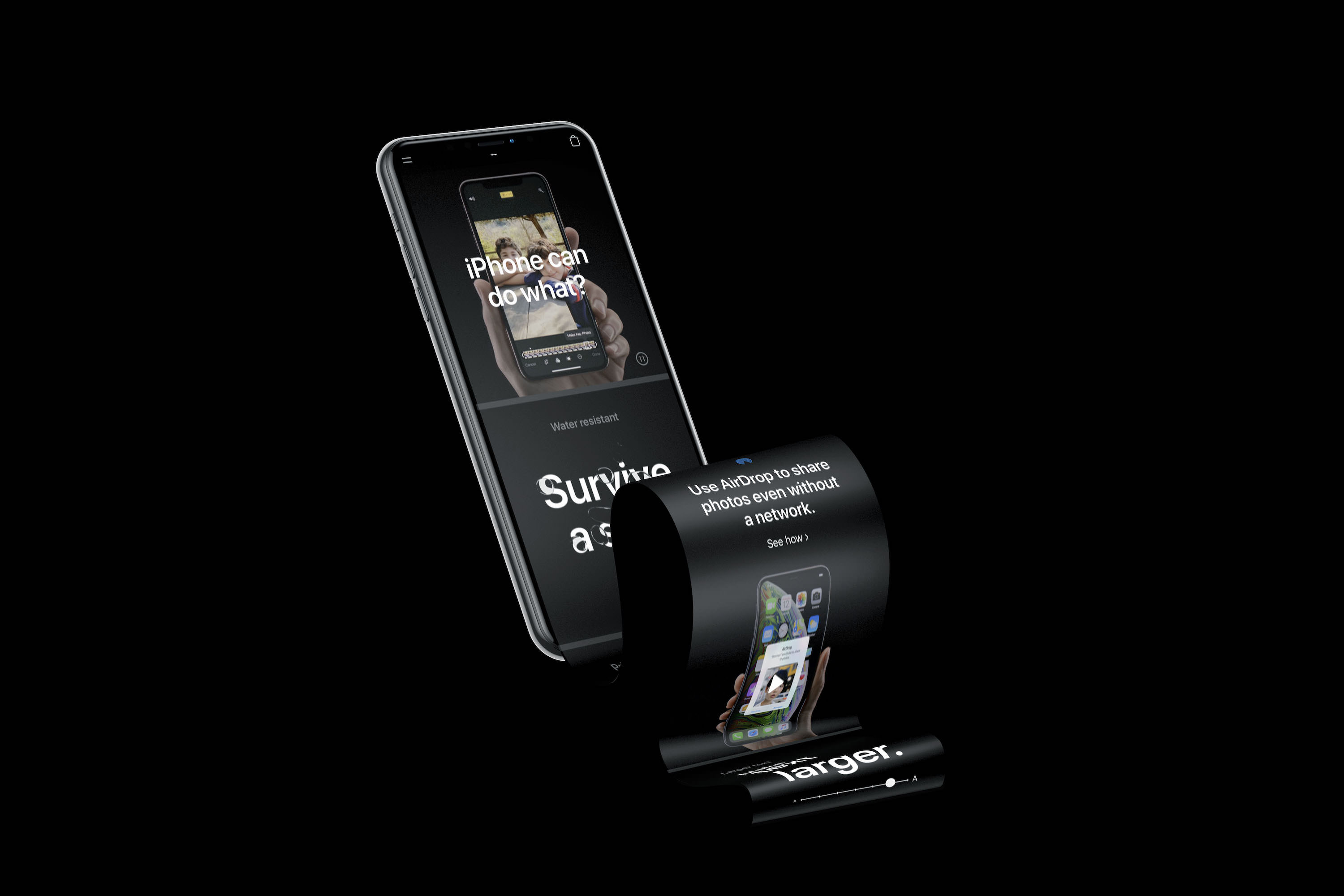 Free iPhone XS Longscroll Mockup