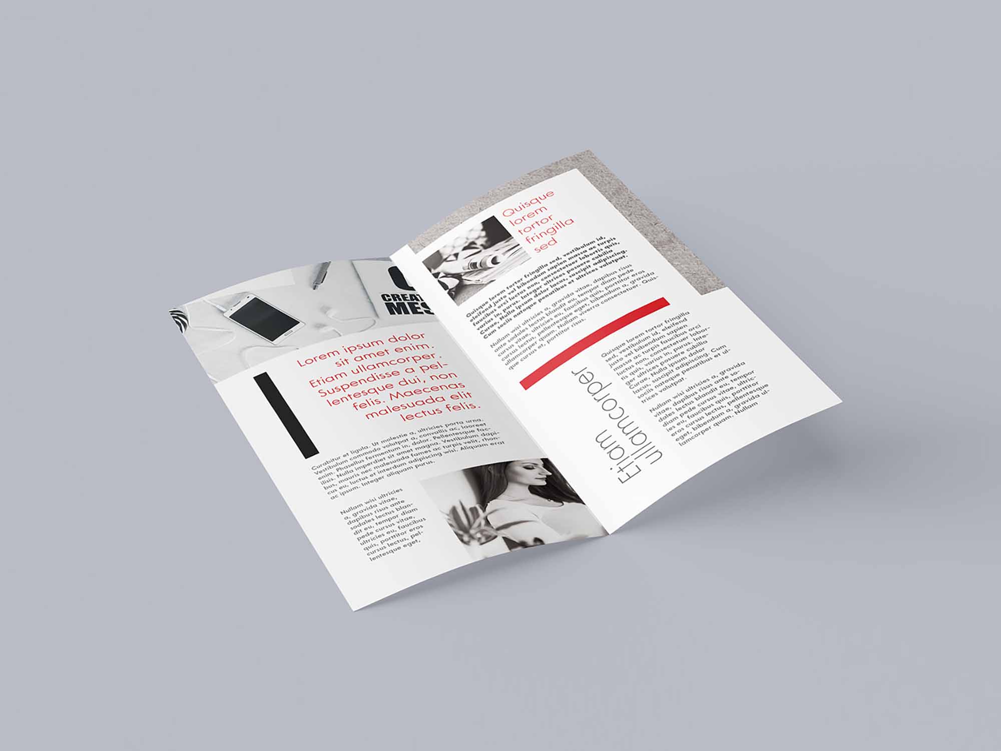 DL Bi-fold Leaflet Mockup 1