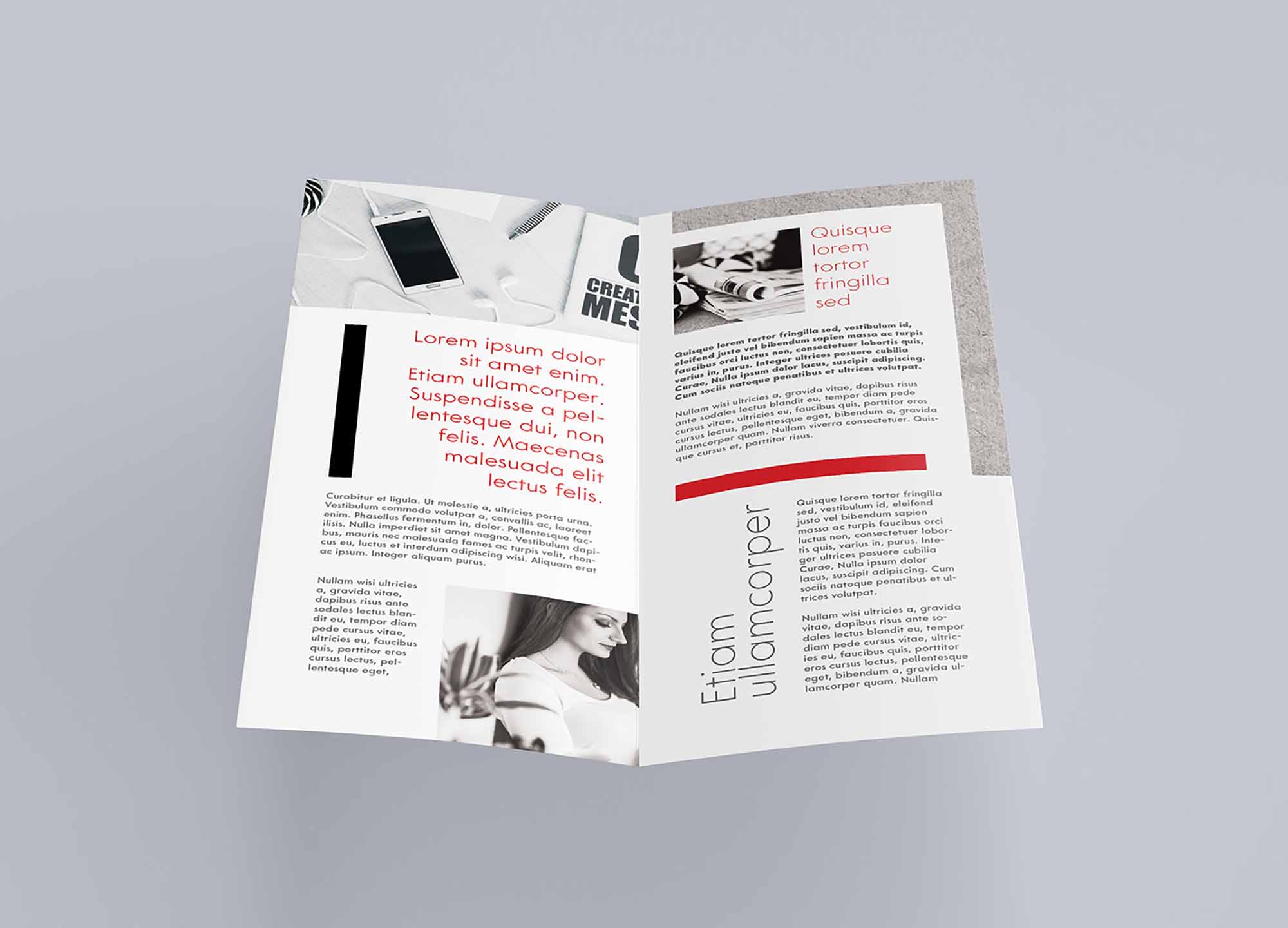DL Bi-fold Leaflet Mockup 2