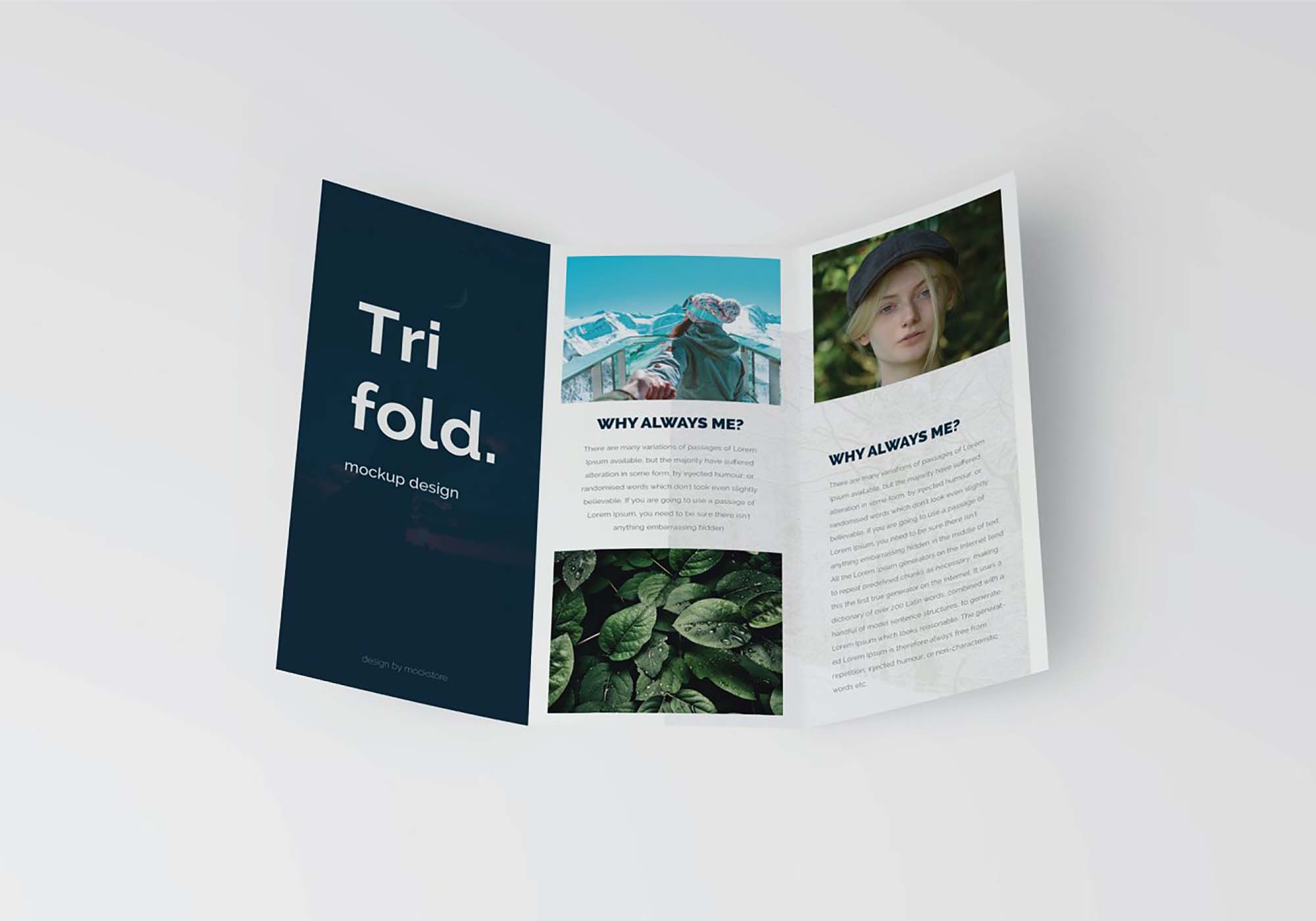Trifold Brochure Mockup