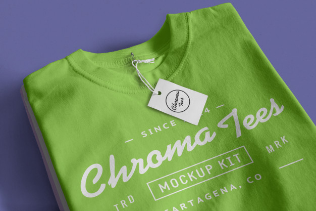 Chromatees tshirt mockup Free Psd
