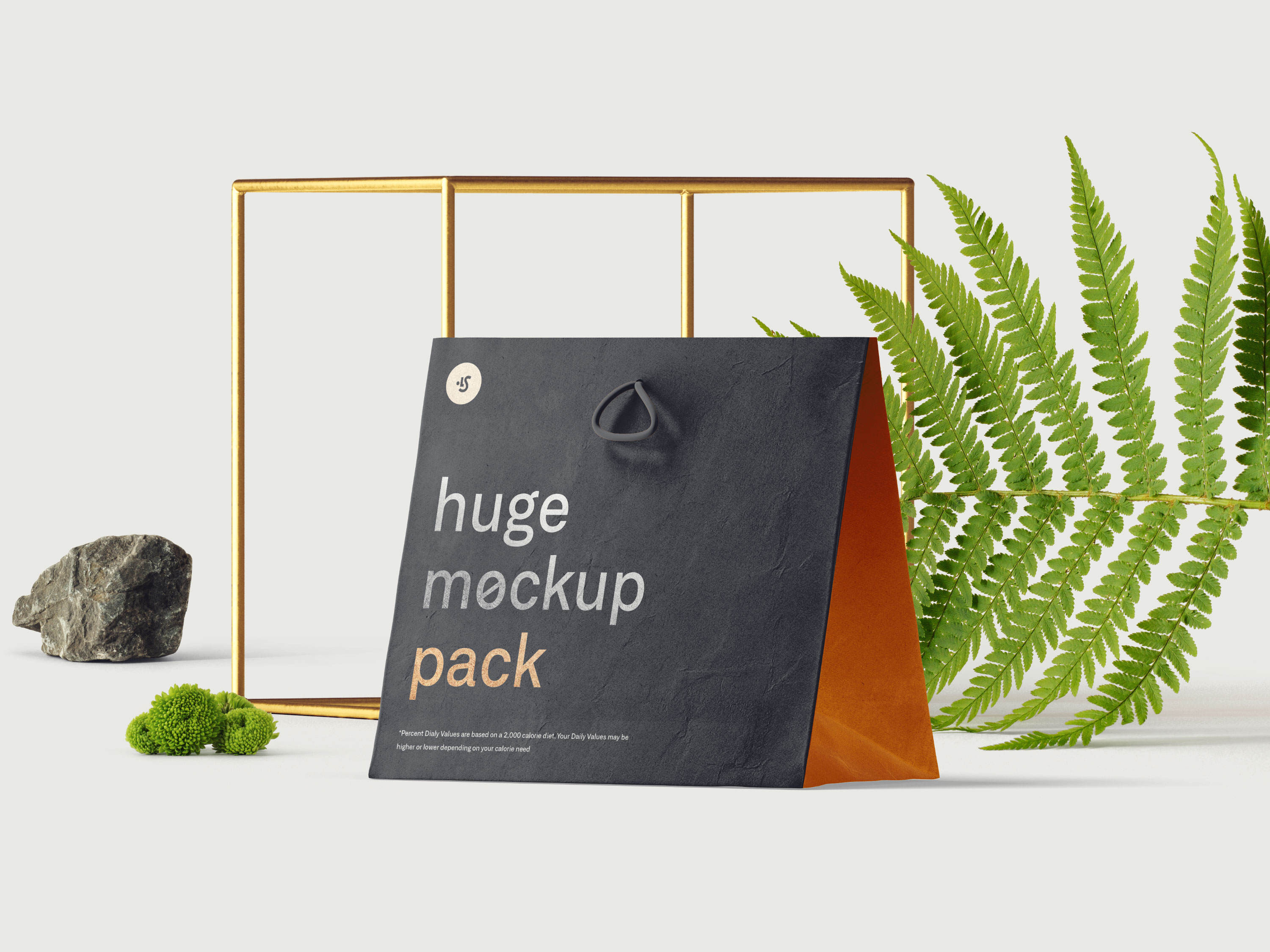 Free PSD Bag Mockup Scene