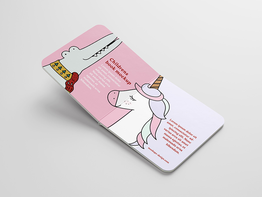 Free PSD Children Book Mockup