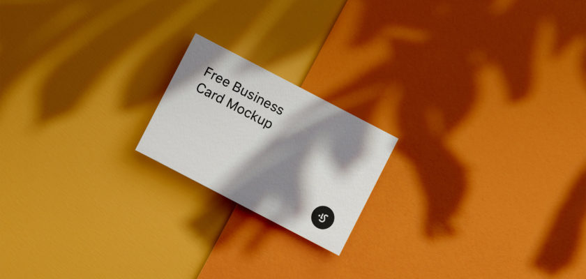 Free PSD Business Card Material design Mockup