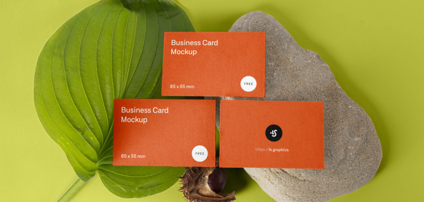 Free PSD business cards creative Mockup