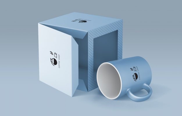 Free PSD coffee mug gift Mockup