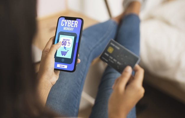 Free PSD credit card application Mockup