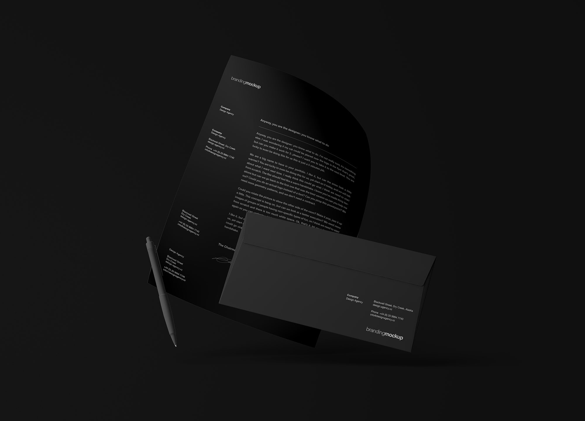 Floating Branding Mockup
