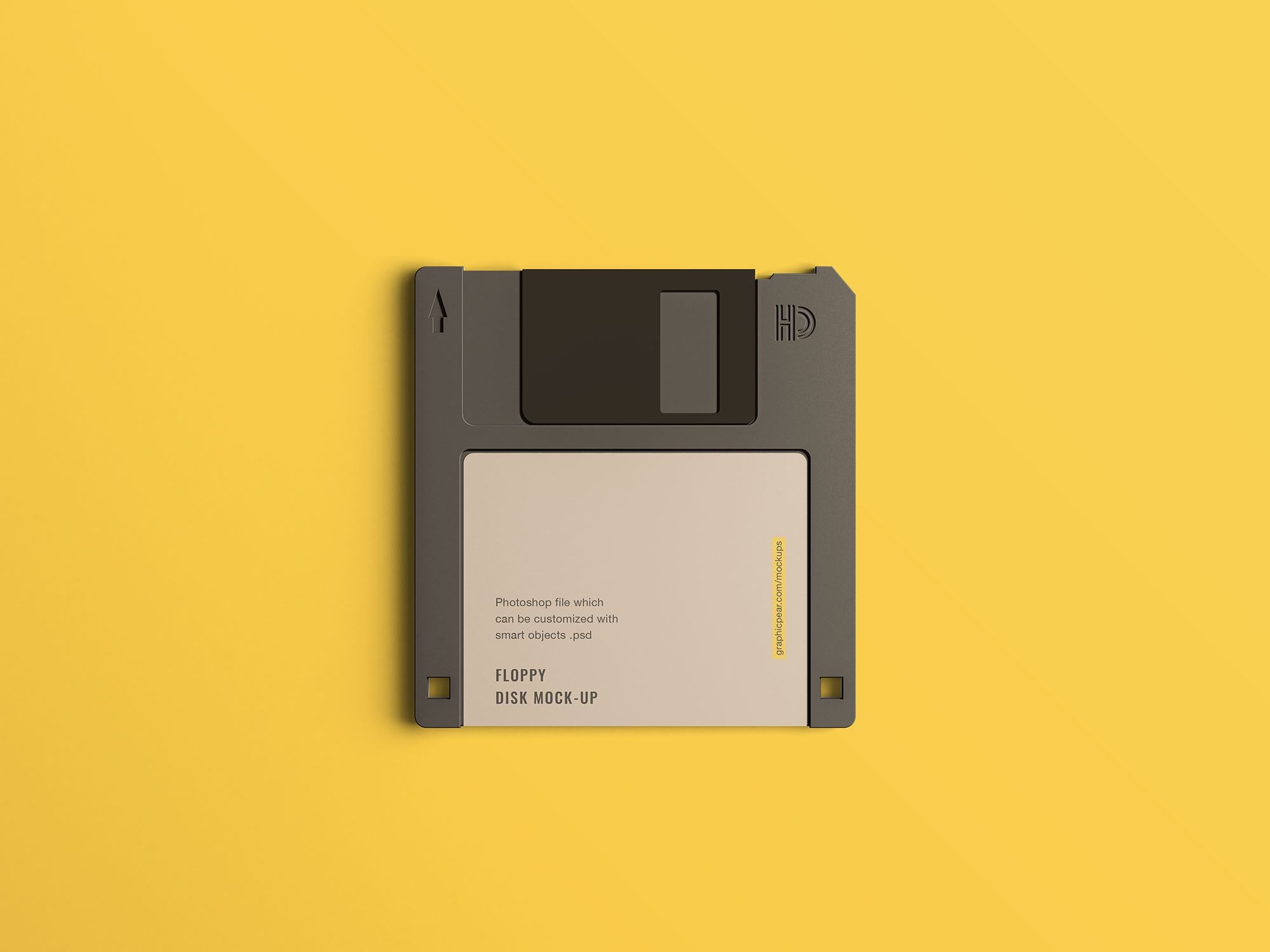 Free PSD Floppy Disc Mockup