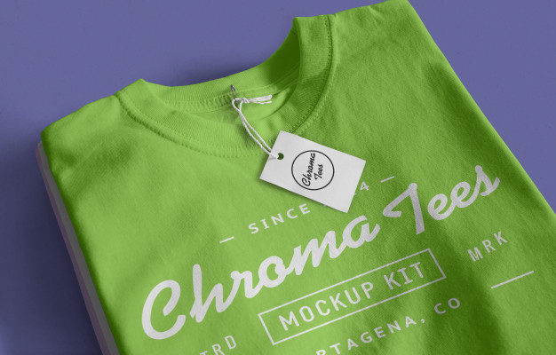Free PSD Fold Tshirt mockup