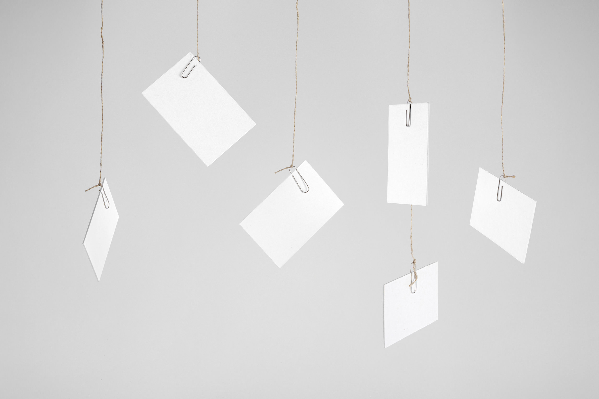 Hanging Business Card Mockup