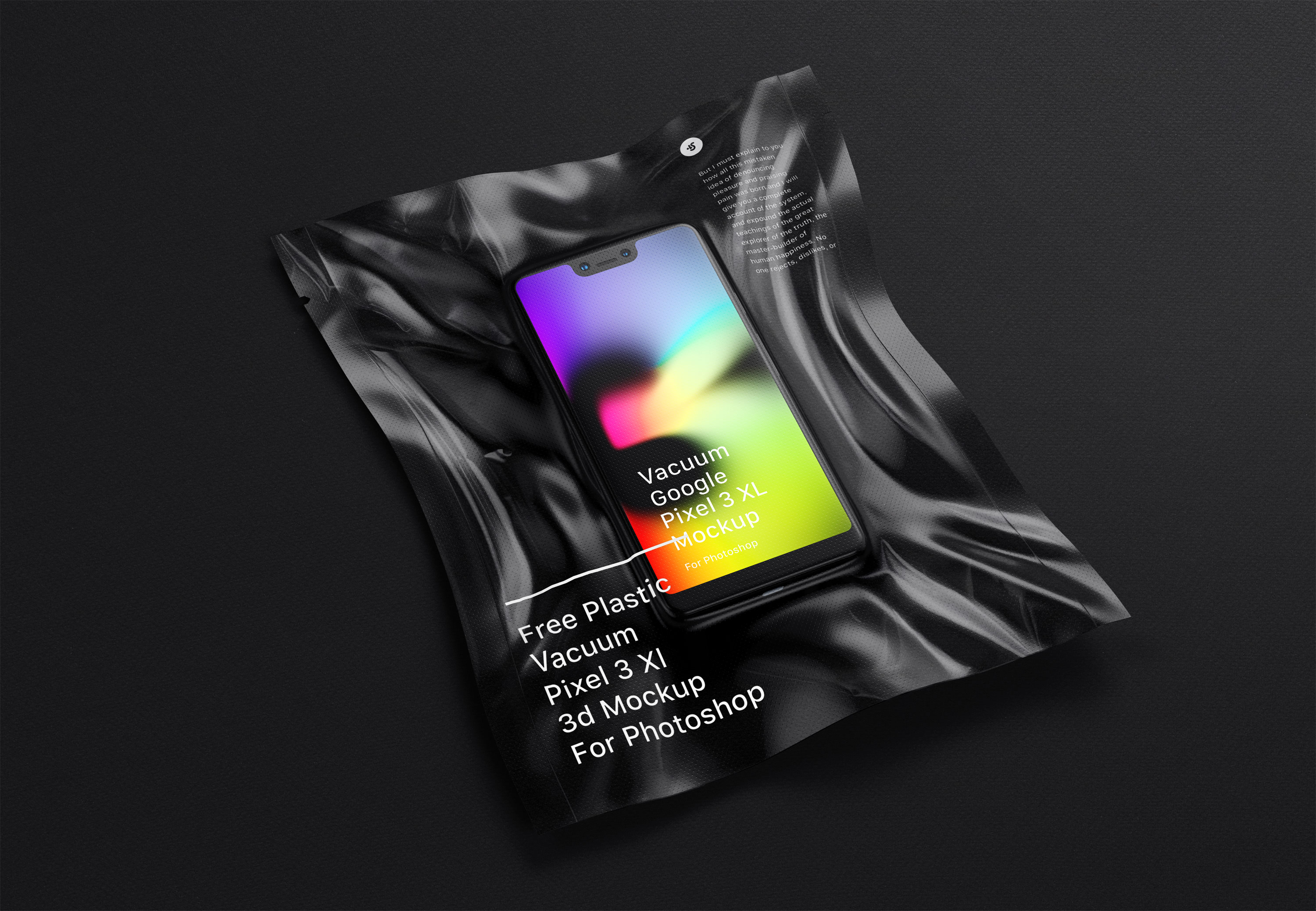 Free PSD Plastic Pixel 3 XL Mockup