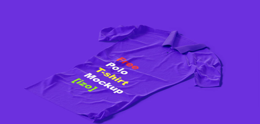 Free PSD Polo T-shirt Mockup