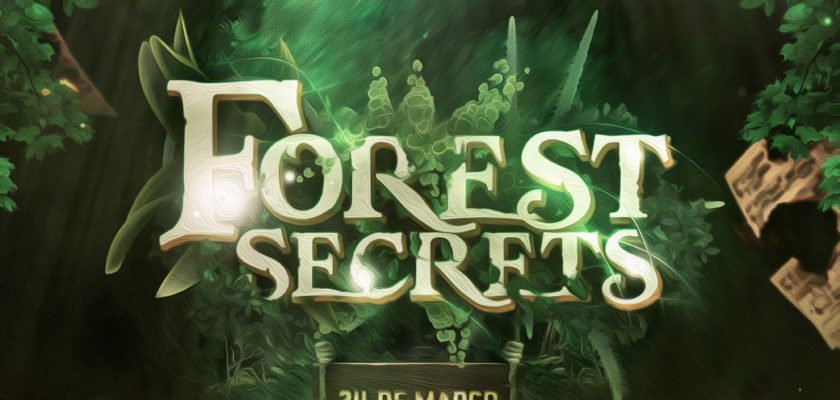 Free PSD Secret Forest Text Effect Mockup