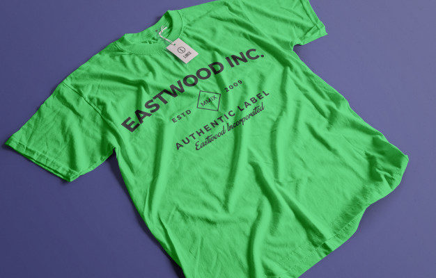 Free PSD T-shirt branding mockup