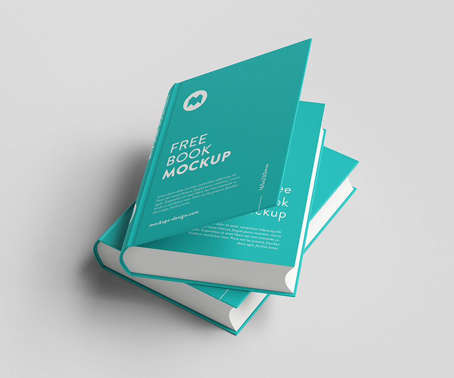 Free PSD Thick Book Multi View Mockup