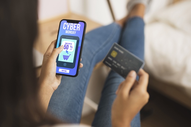 Online shoppings on black friday sales Free Psd