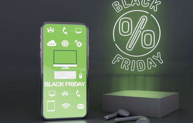 Free PSD discount scene Mockup
