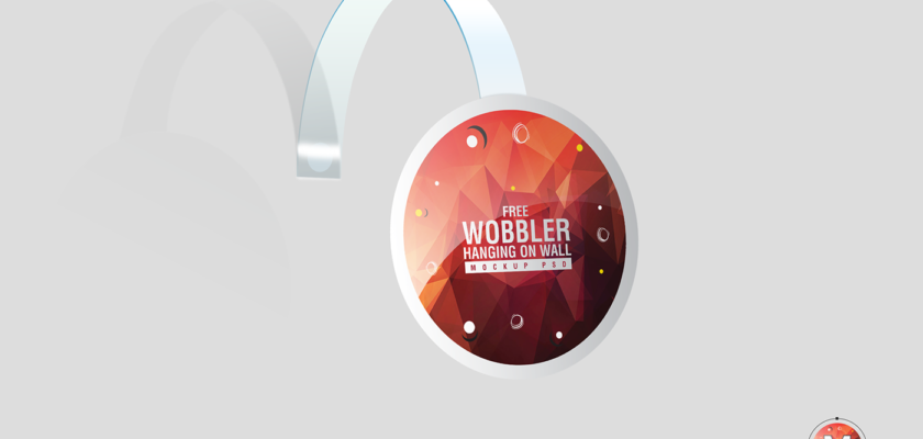 Free PSD Hanging Wobbler Mockup