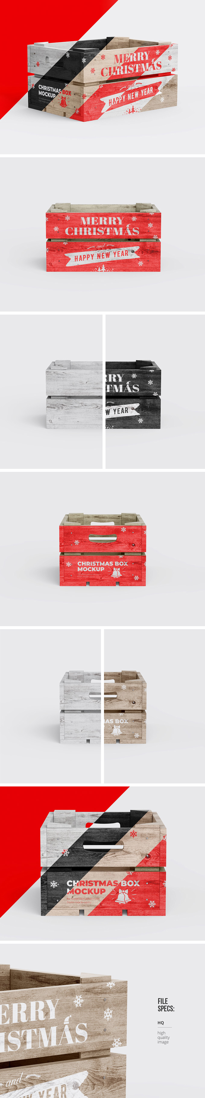 Christmas Box Mockup