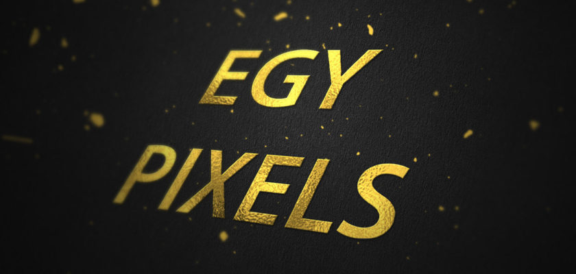 free psd gold foil text effect mockup